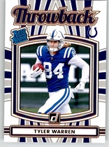 2025 Donruss Rated Rookie Throwback #12 Tyler Warren