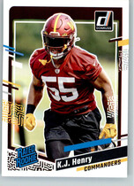 2023 Donruss Base Set #400 K.J. Henry