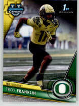 2023 Bowman Chrome University #112 Troy Franklin