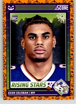 2024 Score Score-A-Treat Rising Stars Orange Pumpkin #32 Keon Coleman