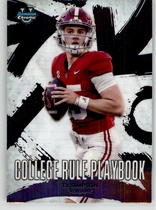 2025 Bowman Chrome University College Rule Playbook #CRP-12 Ty Simpson