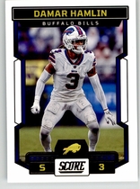 2023 Score Base Set #266 Damar Hamlin