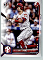 2022 Bowman Base Set #11 Luke Williams