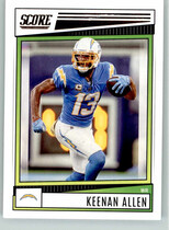 2022 Score Base Set #133 Keenan Allen