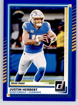 2025 Donruss Press Proof Blue #146 Justin Herbert