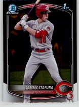 2025 Bowman Chrome Prospects #BCP-100 Sammy Stafura