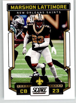 2023 Score Base Set #57 Marshon Lattimore