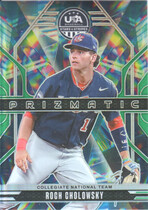 2026 Panini Prizm Stars & Stripes Prizmatic Green Prizm #7 Roch Cholowsky