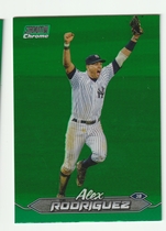 2024 Stadium Club Chrome Green Refractor #229 Alex Rodriguez