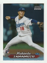 2024 Stadium Club Chrome Refractor #114 Yoshinobu Yamamoto