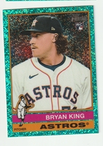 2025 Topps Heritage Chrome Aqua Sparkle Refractor #208 Bryan King