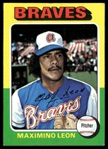 1975 Topps Base Set #442 Max Leon