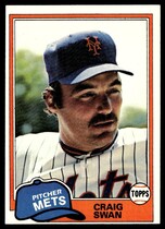 1981 Topps Base Set #189 Craig Swan