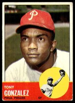 1963 Topps Base Set #32 Tony Gonzalez
