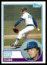 1983 Topps Base Set #99 Dickie Noles