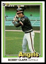 1981 Donruss Base Set #572 Bobby Clark