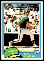 1981 Topps Base Set #587 Jeff Newman