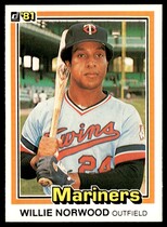 1981 Donruss Base Set #516 Willie Norwood