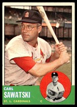 1963 Topps Base Set #267 Carl Sawatski