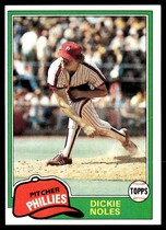 1981 Topps Base Set #406 Dickie Noles
