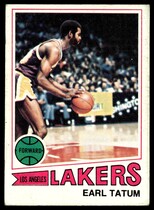1977 Topps Base Set (White Stock Back) #122 Earl Tatum