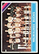 1975 Topps Base Set #213 Milwaukee Bucks