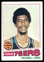 1977 Topps Base Set (White Stock Back) #34 Caldwell Jones