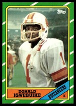 1986 Topps Base Set #380 Donald Igwebuike