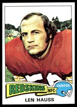 1975 Topps Base Set #134 Len Hauss