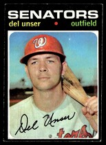 1971 Topps Base Set #33 Del Unser
