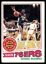 1977 Topps Base Set (White Stock Back) #50 George McGinnis