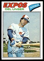 1977 Topps Base Set #471 Del Unser