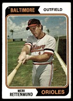 1974 Topps Base Set #585 Merv Rettenmund