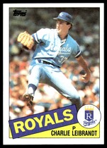 1985 Topps Base Set #459 Charlie Leibrandt