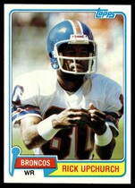 1981 Topps Base Set #82 Rick Upchurch