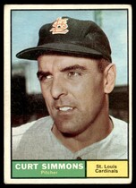 1961 Topps Base Set #11 Curt Simmons