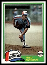 1981 Topps Base Set #497 Fred Norman