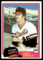 1981 Topps Base Set #588 Gary Lavelle