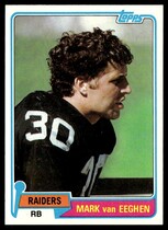 1981 Topps Base Set #85 Mark Van Eeghen