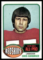 1976 Topps Base Set #330 Chris Hanburger