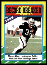 1986 Topps Base Set #1 Marcus Allen
