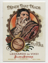 2011 Topps Allen and Ginter Minds that Made the Future #MMF1 Leonardo Da Vinci