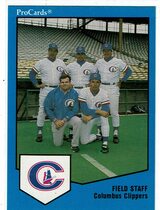 1989 ProCards Columbus Clippers #755 Dente|Rowe|Summers|Heifferon|Tuck