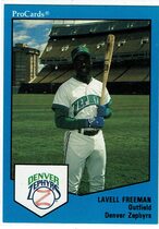 1989 ProCards Denver Zephyrs #48 LaVel Freeman