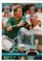 1991 Stadium Club Base Set #573 Jamie Quirk