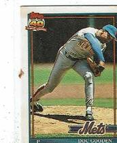 1991 Topps CrackJack 1st Series #28 Dwight Gooden