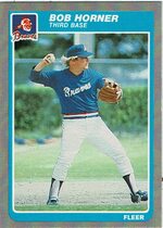 1985 Fleer Base Set #328 Bob Horner