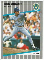 1989 Fleer Base Set #177 Don August