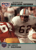 1990 Pro Set Super Bowl 160 #71 Jim Langer