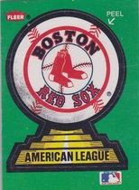 1988 Fleer Team Logo Stickers #20 Red Sox